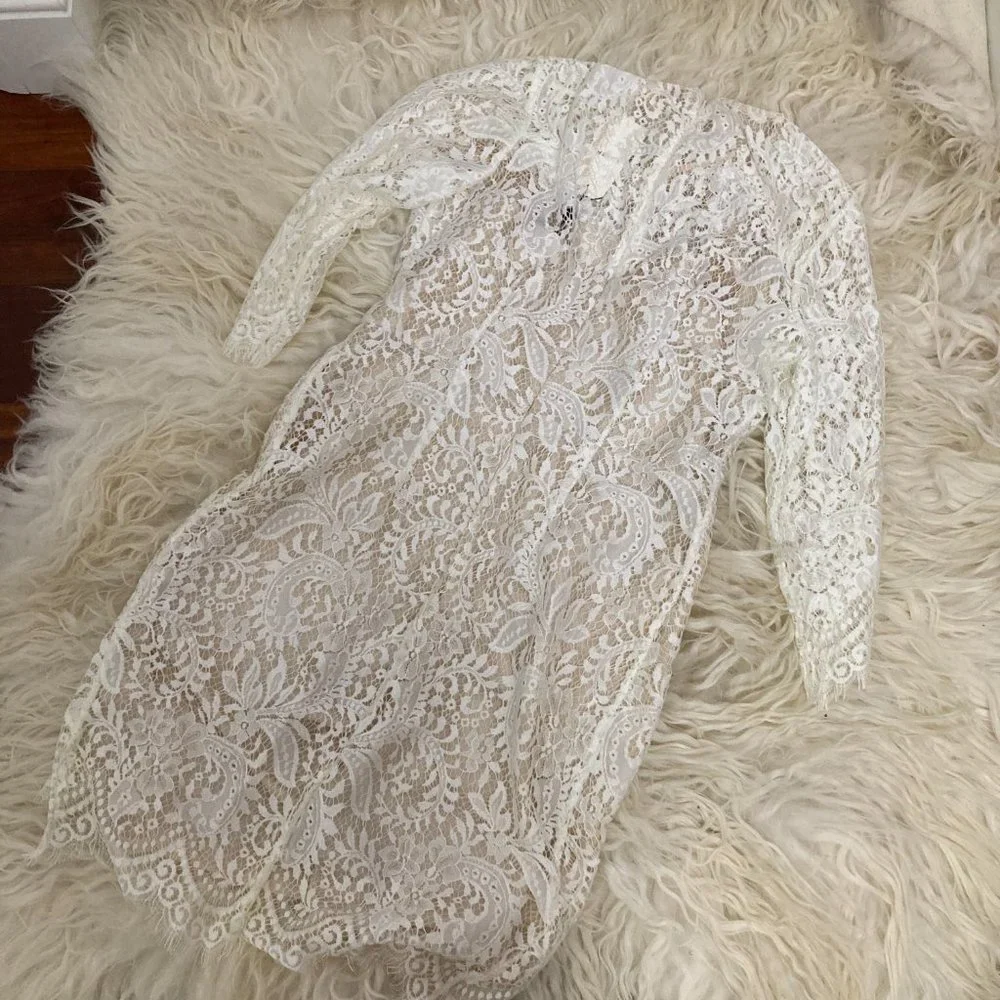 LOVER Mia Asymmetric Nylon-Blend Dress - Picture 12 of 15
